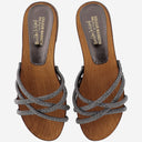 Colour Market Crystal Sandal With Rhinestones