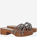 Colour Market Crystal Sandal With Rhinestones