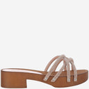 Colour Market Crystal Sandal With Rhinestones