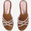 Colour Market Crystal Sandal With Rhinestones