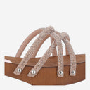 Colour Market Crystal Sandal With Rhinestones