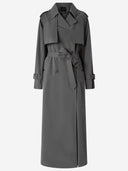 Pinko Trench Toffee With Wind Flap And Belt
