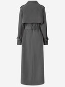 Pinko Trench Toffee With Wind Flap And Belt