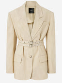 Pinko Single Breasted Jacket With Double Belt