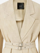 Pinko Single Breasted Jacket With Double Belt