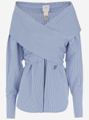 Patou Crossbanded Bluse In Recycled Nylon