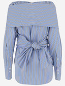 Patou Crossbanded Bluse In Recycled Nylon
