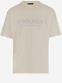 Taglie di grandi dimensioni con etichetta nera di Woolrich in cotone