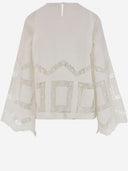 Lug Von Siga Linen Top With Embroidery