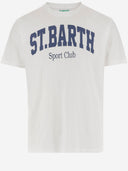 MC2 Saint Barth Cotton T Shirt z logo wydrukiem