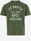Mc2 Saint Barth Cotton T Shirt With Logo Print