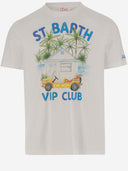 Mc2 Saint Barth Cotton T Shirt With Logo Print