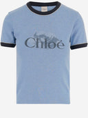 Chloè en coton t-shirt avec logo