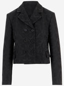 Veste de mélange en laine à double poitrine à double poitrine