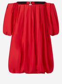 Vestido de globo de algodón Pinko