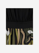 Emilio Pucci gedrapeerde jurk met printmarmer