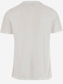 Black Score Cotton T Shirt With Print