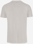 Zwarte score katoenen t -shirt met afdrukken
