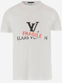 Black Score Cotton T Shirt With Print