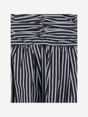 Mini abito di Patou con schiena aperta in poplin di cotone