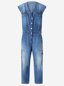 Pinko katoen en linnen jumpsuit