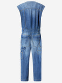 Pinko katoen en linnen jumpsuit