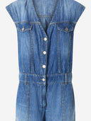 Pinko katoen en linnen jumpsuit