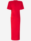 Pinko Long Dress With Padded Shoulders