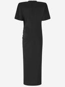 Pinko Long Dress With Padded Shoulders