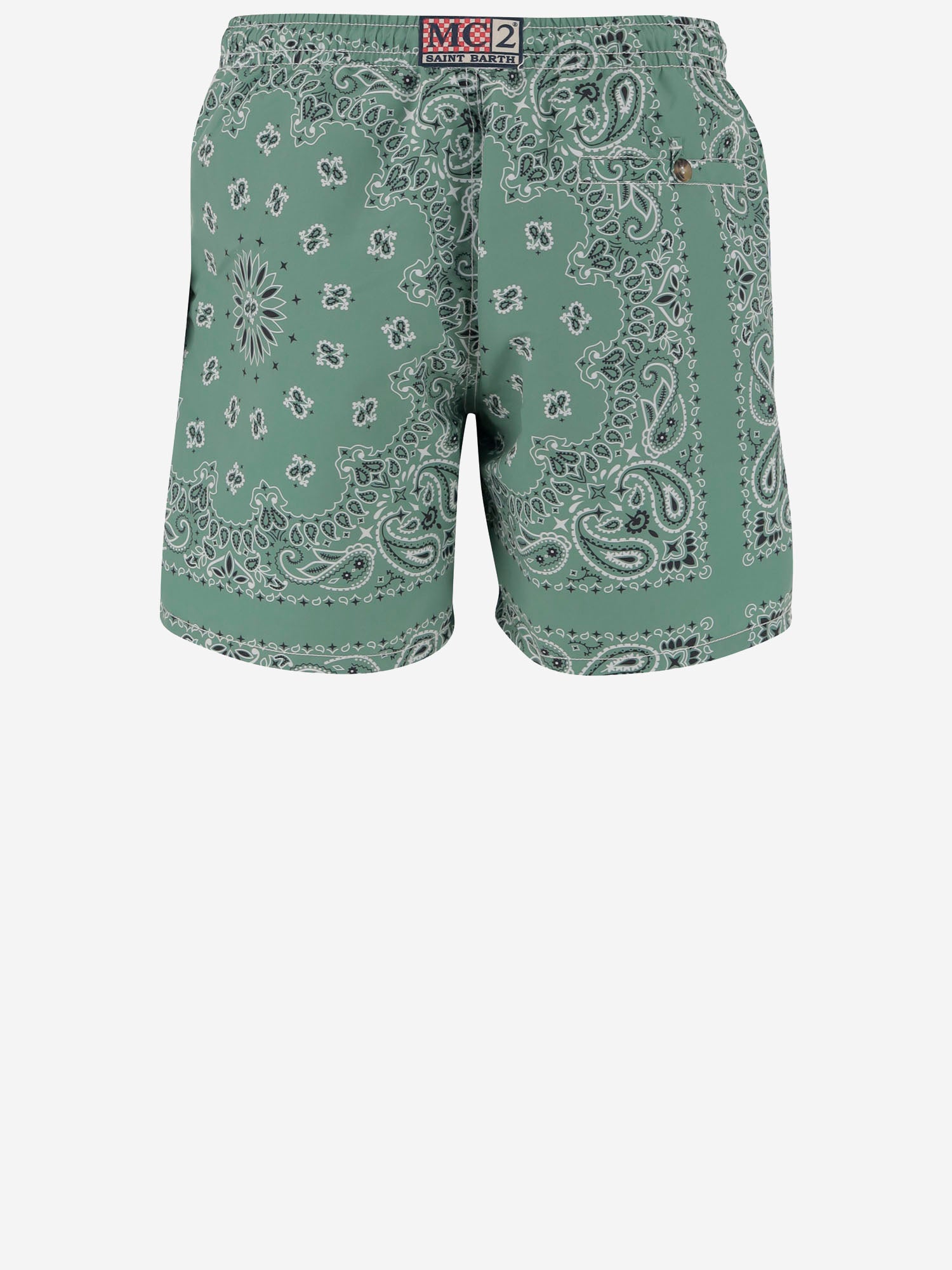 Mc2 Saint Barth Nylon Swimsuit With Bandana Pattern
