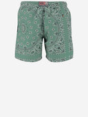 MC2 Saint Barth Nylon badedrakt med Bandana -mønster