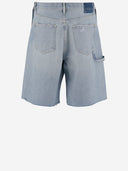 Golden Goose Cotton Short Pants With Lived In Effect
