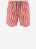 MC2 Saint Barth Nylon badedrakt med stripete mønster