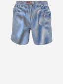 Mc2 Saint Barth Striped Pattern Swimsuit