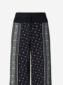 Pinko Wide Bandana Pattern Pants