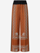Pinko Wide Bandana Pattern Pants