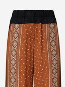 Pinko Wide Bandana Pattern Pants