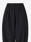 Pinko Black Balloon Pants In Cotton