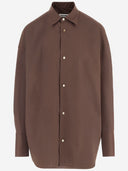 Darkpark Oversized Shirt In Stretch Cotton Blend