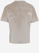 綿のロゴ付きのカルチュラTシャツ