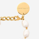 Vanessa Baroni Bracelet Made Of Organic Pearls With Golden Bead