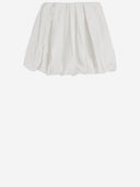 Pinko katoenen geplooide ballon mini rok