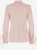 Blumarine zerknitterte Satinhemd