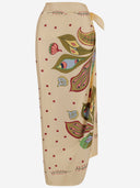 Faliero Sarti Pareo met bloemendecoratie gemaakt van zijde