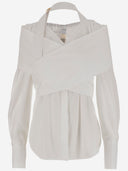 Patou Crossbanded Bluse in recyceltem Nylon