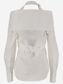 Patou Crossbanded Bluse in recyceltem Nylon