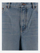 Chloè bredt ben, høye midje jeans