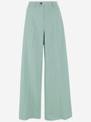 Berwich Cotton And Silk Stretch Trousers