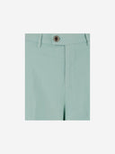 Berwich Cotton And Silk Stretch Trousers