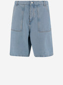 Maison Kitsune 'katoenen denim korte broek